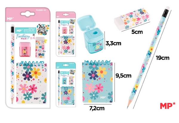 Zestaw do pisania - Kwiaty PA980-01 MP